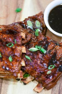 Asian-Inspired Instant Pot Ribs are sticky, sweet, savory, and so easy to make in the Instant Pot. #instantpot #quickdinner #instantpotribs