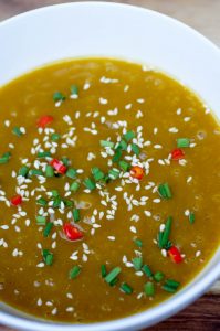 Curried butternut squash soup