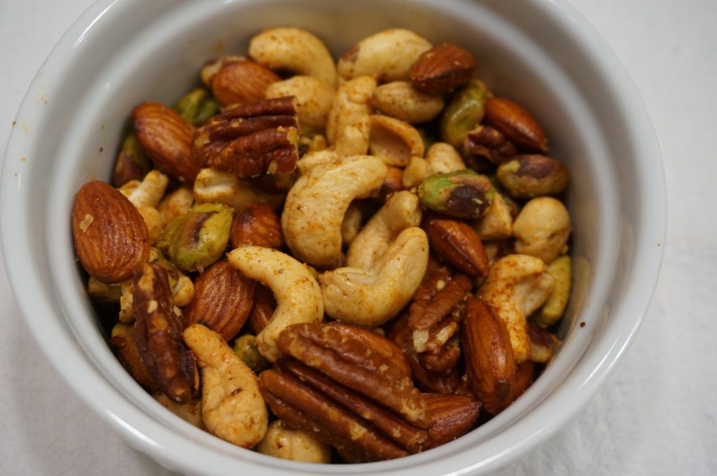smoky mixed nuts, mixed nuts, edible gifts