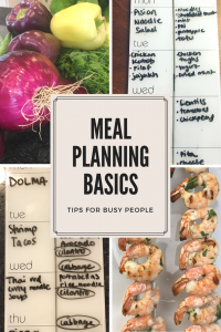 Meal planning basics, meal planning busy people
