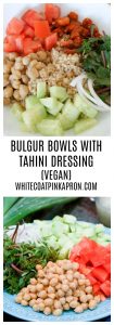 Bulgur Bowl, Tahini Dressing