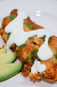 Jackfruit enchiladas