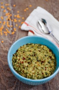 Armenian Lentil, Hulled Wheat, Spinach Soup (Panjarabour)
